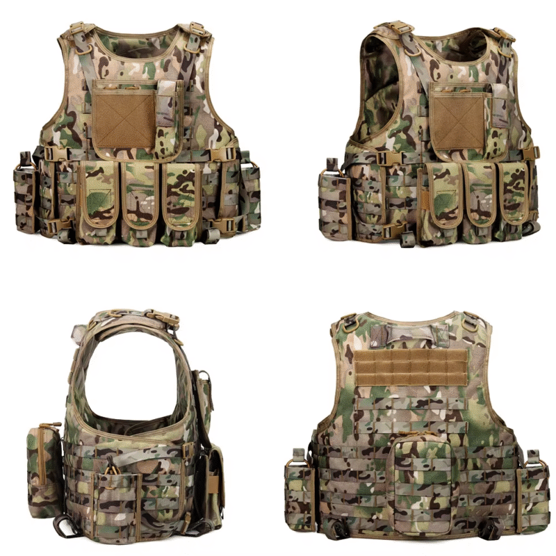 Nylon Ballistic Plate Carrier Tactical Molle Vest - Image 5